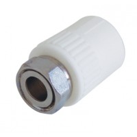 Муфта комбинированная Kalde 20х1/2" с накидной гайкой для полипропиленовых труб под сварку