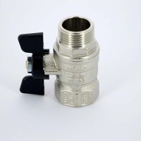 Кран шаровый НВ ARIZONA бабочка BUGATTI 3/4"