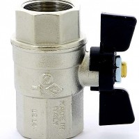 Кран шаровый ВВ NEVADA бабочка BUGATTI 3/4"