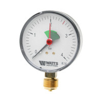 Манометр радиальный Watts F+R201(MHR) 100/4x1/2" 100мм, 0-4 бар