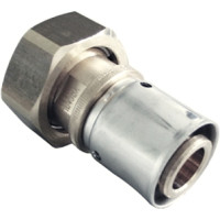 Переходник Oventrop Cofit P 16хG3/4" никелированный, с накидной гайкой