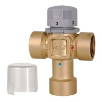 Термостатический смеситель с внутренней резьбой ICMA 3/4" 2 Kv, м3/ч Термостатический смеситель с внутренней резьбой ICMA 3/4" 2 Kv, м3/ч