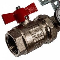 Распределительный коллектор из латуни с расходомерами 9 вых. STOUT SMB 0473 000009